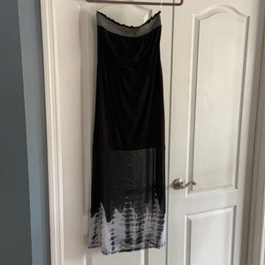 Maxi strapless dress